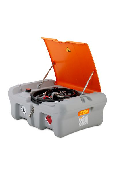 Cemo Dieseltank-Mobil Easy 220 l Pick-up mit Elektropumpe 12 V, 40 l/min, AZV und Klappdeckel, 11251