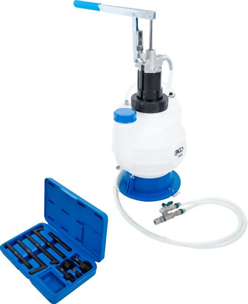 BGS Getriebeöl-Befüllgerät mit Handpumpe, mit Rücklaufsystem, mit 8 Adaptern, 7 l, 9991
