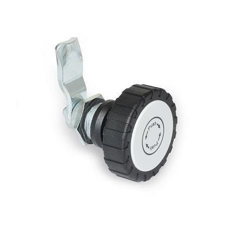 Ganter Verriegelungen mit Sicherheitsfunktion, mit Bedienelement, nicht abschließbar (GN 115.9-RG-18-SW), VE: 10 Stück, 115.9-RG-18-SW