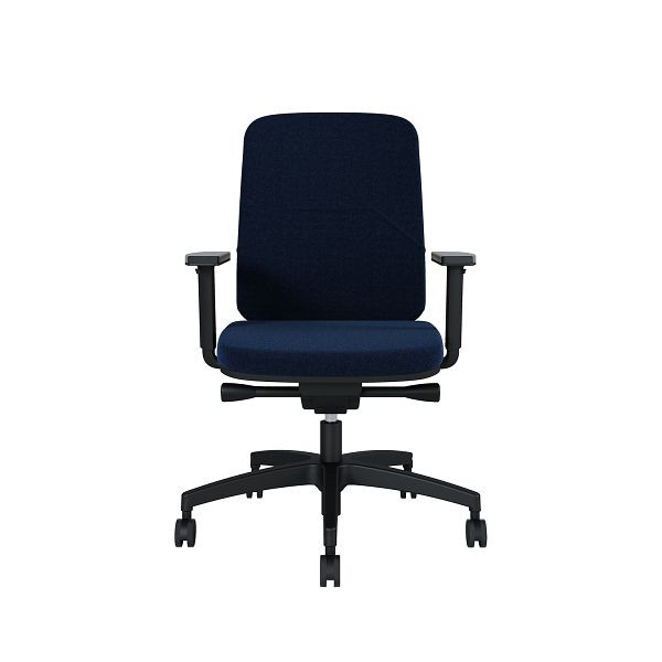 Bisley Bürodrehstuhl Bali, Gepolsterte Rückenlehne, Mit Armlehnen Kunststofffußkreuz, TN9618 lava blue, BALIKLGTN9618