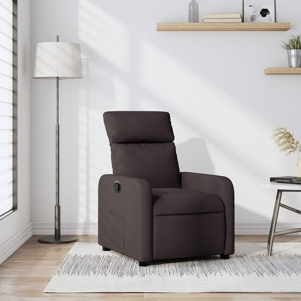vidaXL Relaxsessel Dunkelbraun Stoff, Füllmaterial: Schaumstoff, PP-Faser, 374170