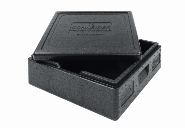 Schneider Transportbox TOP-BOX Pizza large, Inhalt: 21 Liter, Außenmaß: 480 x 480 x 182 mm, Innenmaß: 420 x 420 x 117 mm, 651165