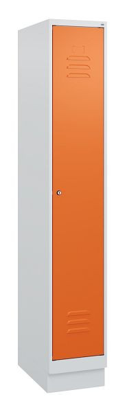 C+P Umkleidespind Classic PLUS, Sockel, 1800x300x500mm, 7035/2004, Zylinderschloss, 0800207-10 S10031
