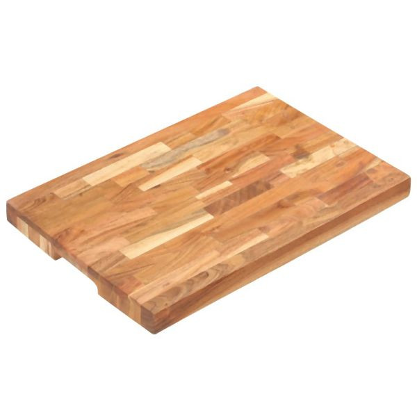 vidaXL Hackblock 50 x 35 x 4 cm Akazie Massivholz, 286569