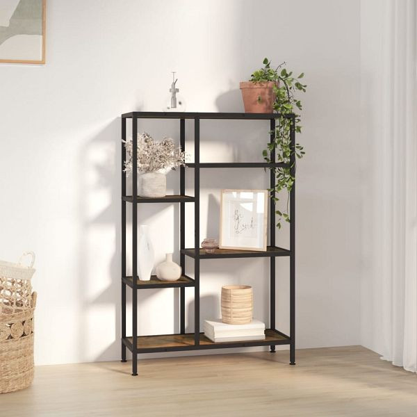 vidaXL Bücherregal 80x30x120 cm Stahl und Holzwerkstoff, 336358
