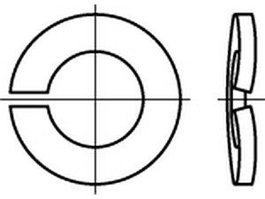 Federringe DIN 128 A 4 A 16 VE=K (50 Stück)