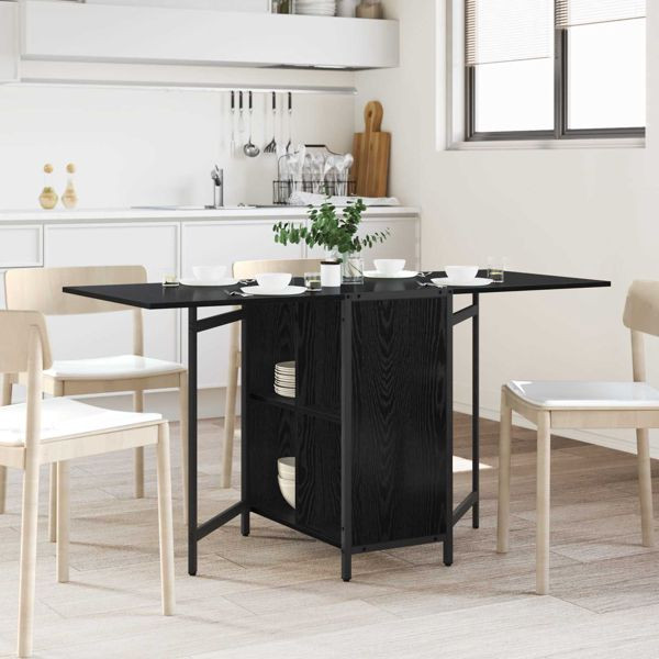 vidaXL Esstisch 144 x 60 x 75 cm Holzwerkstoff Schwarze Eiche, 8006065