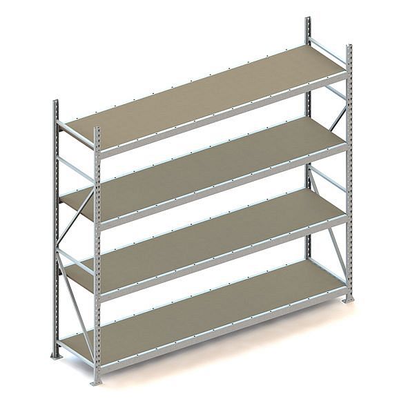 Meta MINI-RACK GR 2500x2600x650 mm verzinkt mit Spanplatten Bodenanzahl ...