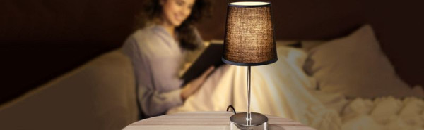 monzana Tischlampe Lumiere Anthrazit 32x13x13cm, 109313