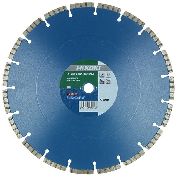 HiKOKI Diamanttrennscheibe 350x10,0x25,4 mm Beton standard laser, 773011
