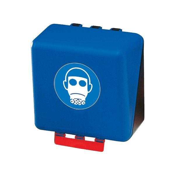 WERO SecuBox Maxi schwerer Atemschutz schwarz/blau, staub- und spritzwasserdicht, Abmessung L 23,6 x B 31,5 x T 20,0 cm, 20462805