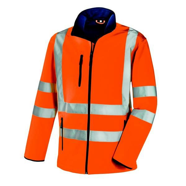 teXXor Warnschutz-Softshell-Jacke NIAGARA, Größe: L, Farbe: leuchtorange, 4104-L