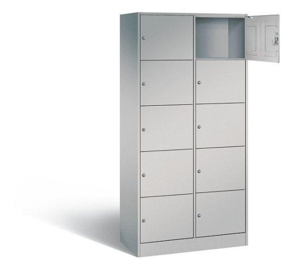 C+P Schließfachschrank Serie 8070, H1950xB900xT480mm, Farbe: Weißaluminium, 82700-20 S10032