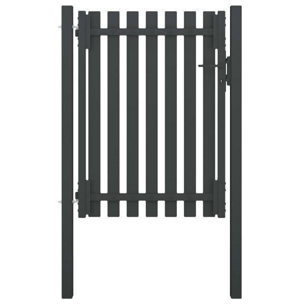 vidaXL Gartentor Stahl 1x1,7 m Anthrazit, 146329, 8719883865270
