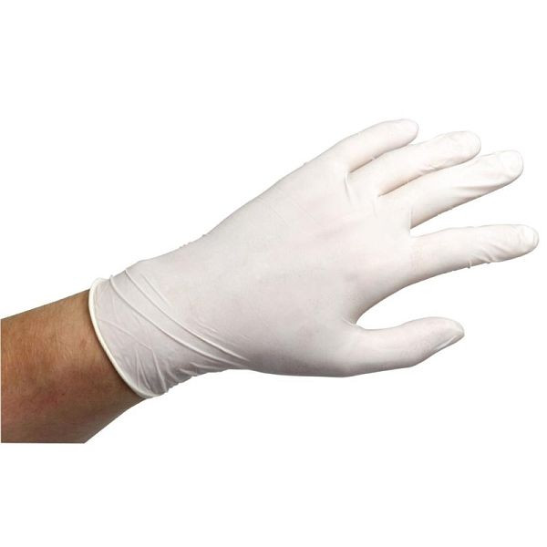 Vogue Gepuderte Latexhandschuhe weiß, VE: 100 Stück L, A228-L