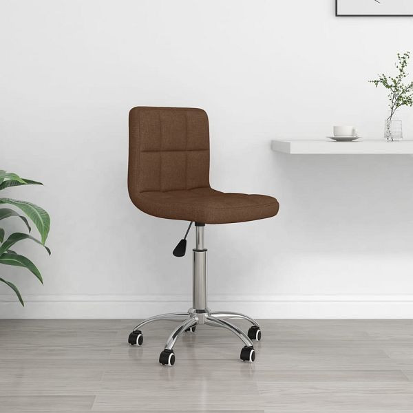 vidaXL Bürostuhl Drehbar Braun Stoff, 334316, 8720286526965