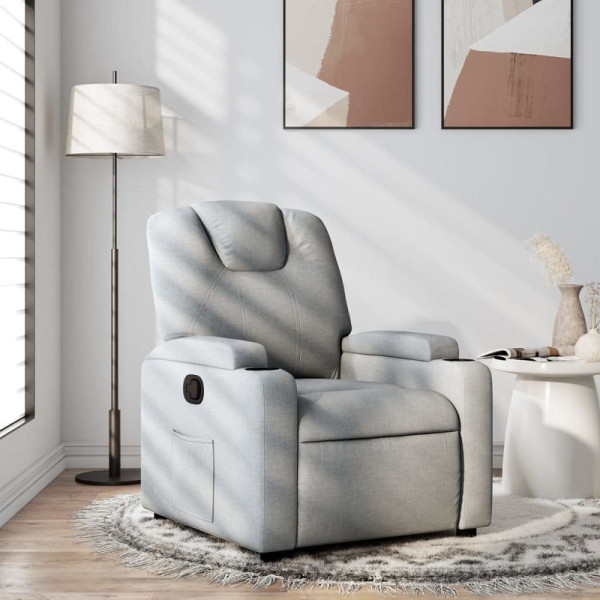 vidaXL Relaxsessel Hellgrau Stoff, 3205508, 8721012179967