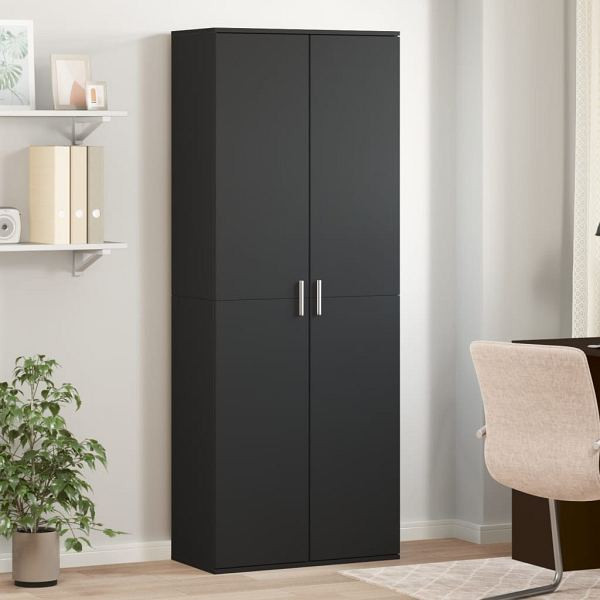 vidaXL Highboard Schwarz 70x35x180 cm Holzwerkstoff, 3276659
