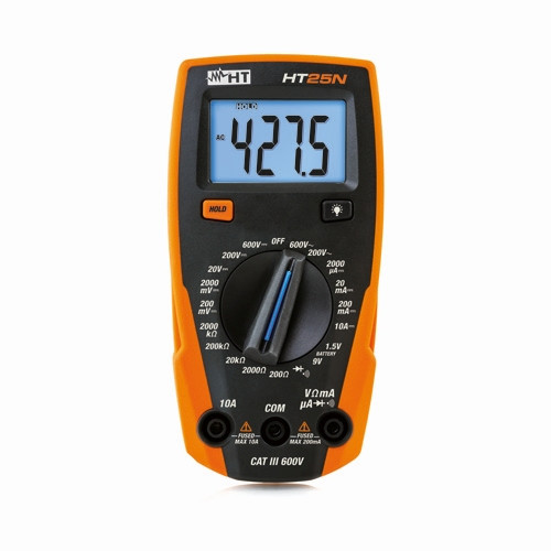 HT Instruments Kompaktes Multimeter mit Batterietester, 1010170