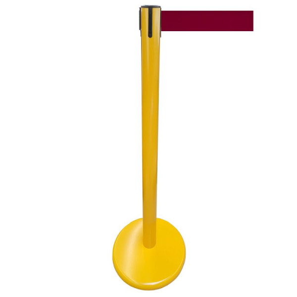 Stein HGS Personenleitsystem -P-LINE Future-, Metall/ gelb, burgunder, mit magnetischem Gurtendstück, 12795-1504