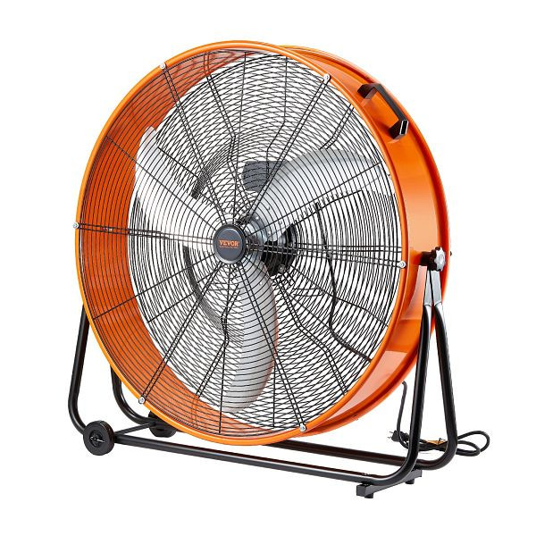 VEVOR Trommelventilator Bodenventilator Standventilator, 3-Gang 220W 88x34x94cm, GYLSFS30YCACB1SPBV2