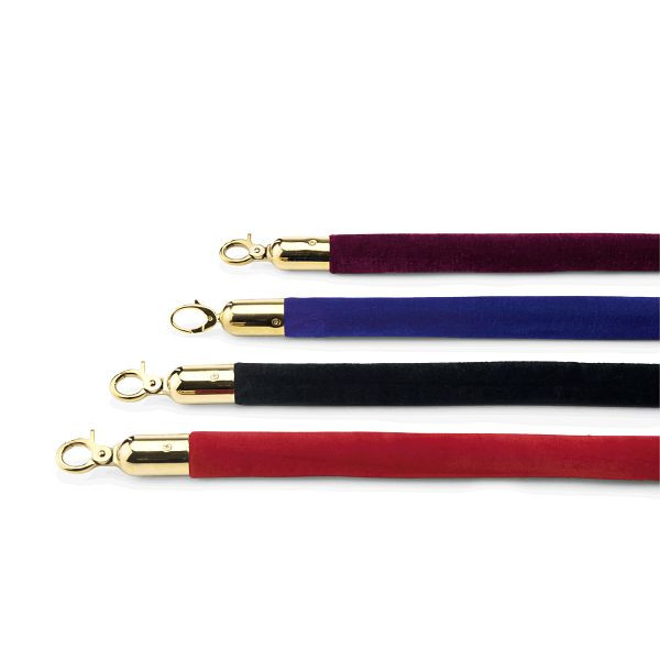 WAS Classic Verbindungstau, Durchmesser 32 mm, 1,5 m, schwarz, Durchmesser 32 mm, mit goldfarbenen Beschlägen, 2206152
