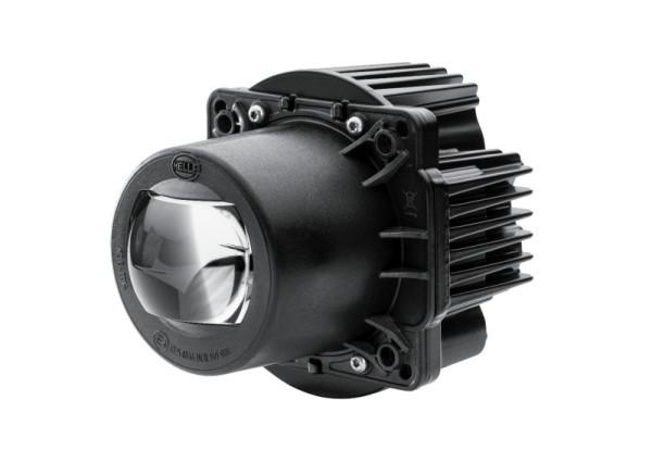 HELLA asymmetrisch/LED/DE-Scheinwerfereinsatz, Hauptscheinwerfer, 90mm Essential L4565, 12/24V, rund, ECE-R149/E4 0014/ECE-R10/E1 9211/CCC, 1AL 015 318-001