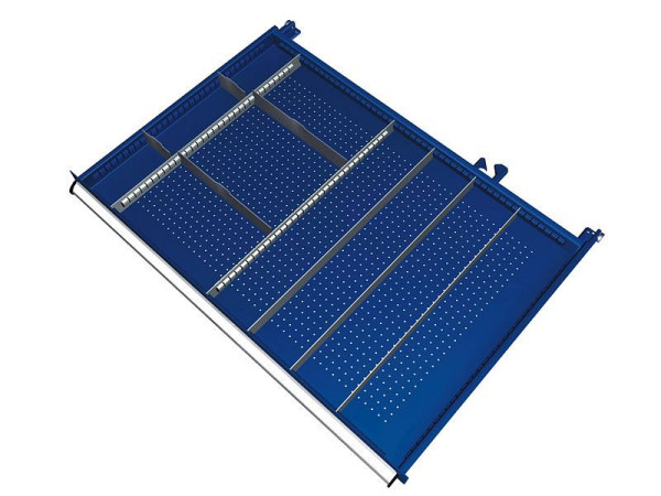 KLW Einteilungsmaterialsatz für Schubladen Fachhöhe 150 & 175 mm in SJB - Schrank, Schrankgröße 1031 x 750 mm B x T, B04, SJB-B04-118
