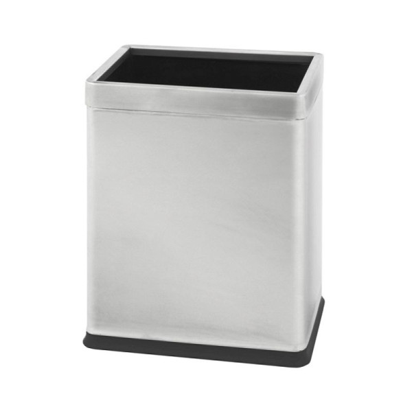 STEIN HGS Doppelwandiger Papierkorb rechteckig, Edelstahl, matt, 83654.0001