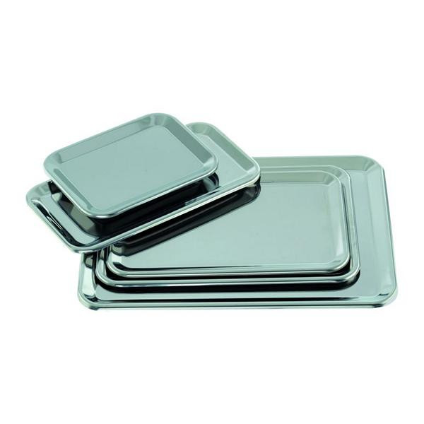 Schneider Auslagetablett/Serviertablett, aus Edelstahl, 340 x 240 x 12 mm, 154026