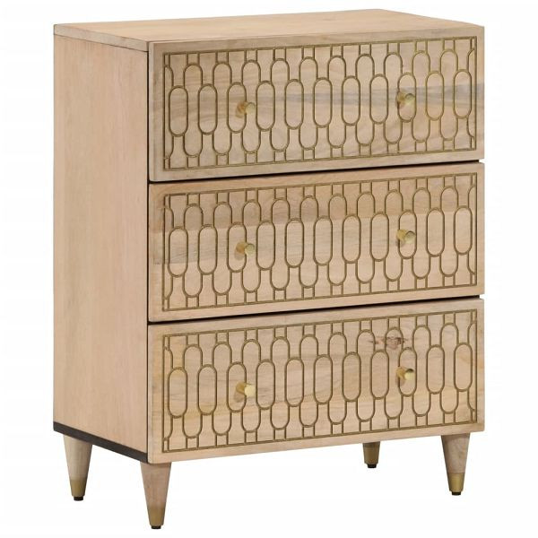 vidaXL Beistellschrank 60x33x75 cm Massivholz Mango, 358251