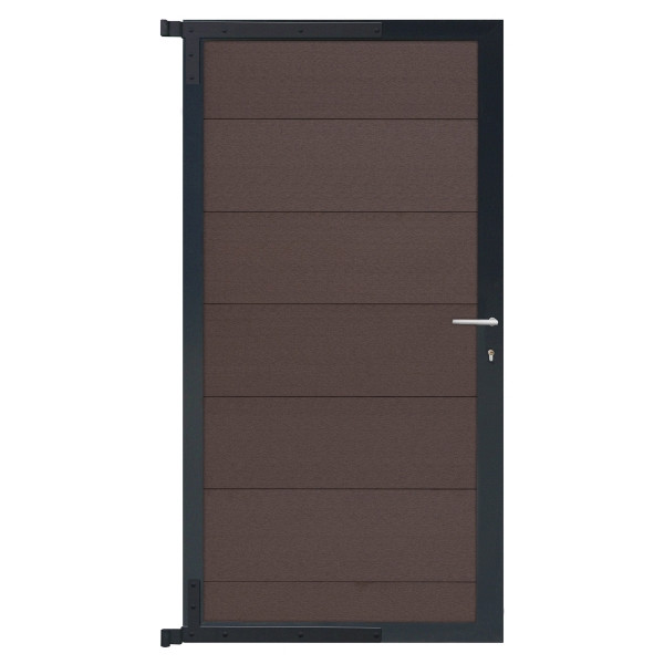T&J TJÖRN-Tor-Komplettset, 90 x 175 cm, mokka/anthrazit, 44117