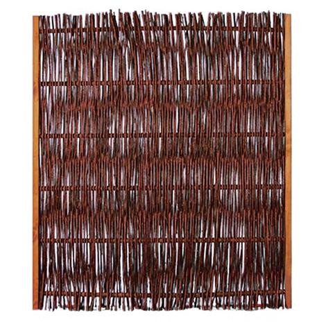 T&J FUEGO Weidengeflechtzaun, 120 x 140 cm,m.seitl. Rahmen, 36102