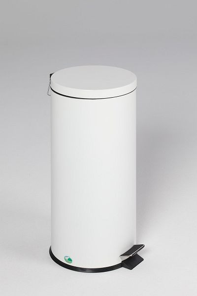 VAR Tret-Abfallsammler mit Fußpedal, 30 L, weiß, 43051
