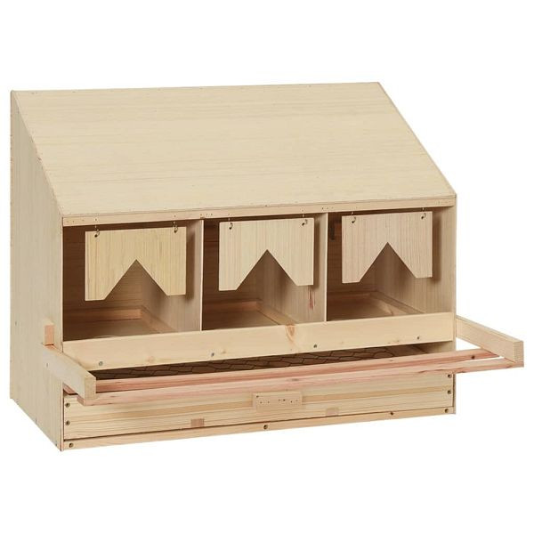 vidaXL 3er Legenest 72x33x54 cm Massivholz Kiefer, 170653