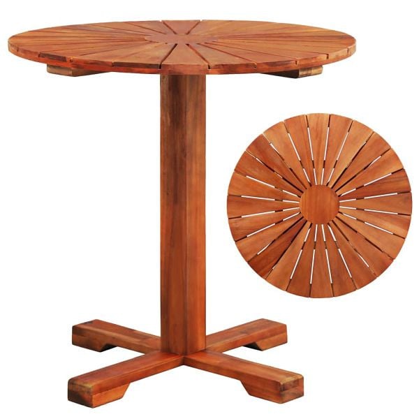 vidaXL Bistrotisch 70x70 cm Massivholz Akazie, 44037