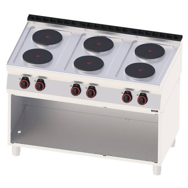 Casselin Elektroherd mit 6 Kochstellen und Unterbau 120 - Linie 700, C7FOE6F120S