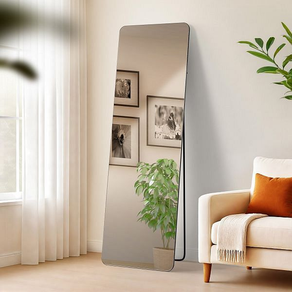 CLP Spiegel Gurnee 160x50 cm, schwarz-matt, 326014