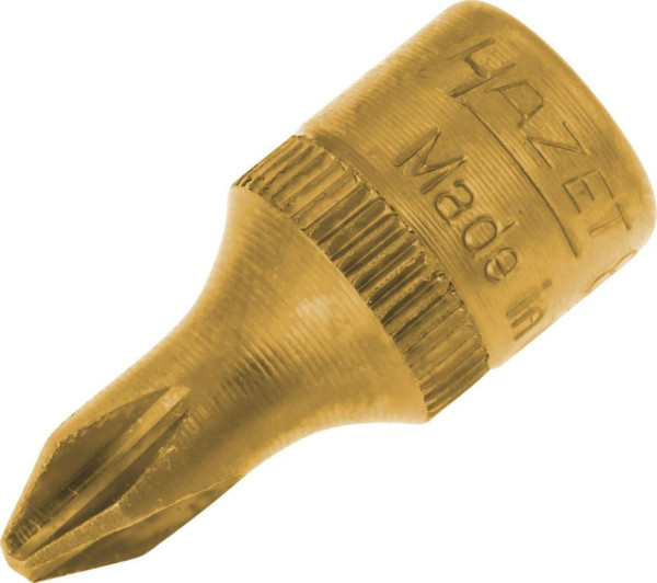 Hazet Schraubendreher-Steckschlüsseleinsatz, Vierkant hohl 6,3 mm (1/4 Zoll), Kreuzschlitz Profil PH, PH2, 8506-PH2