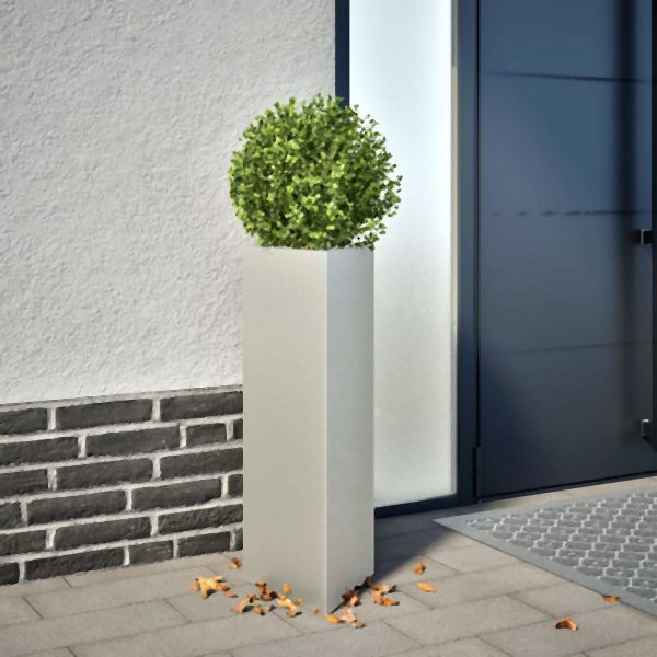 vidaXL Pflanzkübel 2 Stk. Dreieckig 30x26x75 cm Edelstahl, 851152
