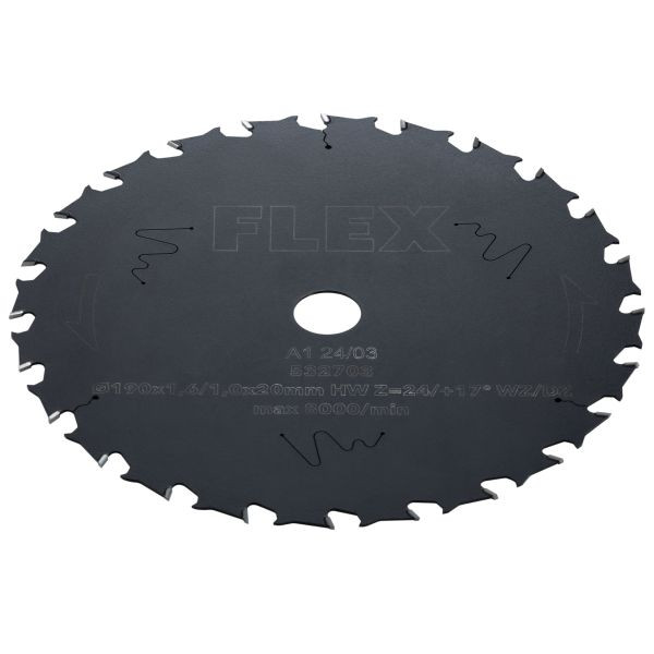 FLEX Standard Kreissägeblatt mit Wechselzahn, Anzahl der Zähne: 24 Stück, 532703