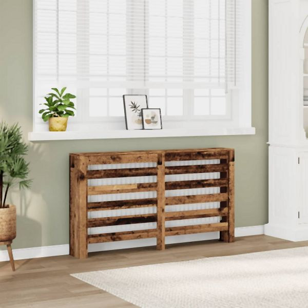 vidaXL Heizkörperverkleidung Altholz-Optik 149x20x82 cm Holzwerkstoff, 852706