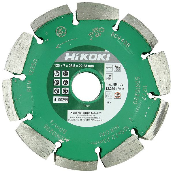 HiKOKI Diamantfrässcheibe 125x28,5x22,23 mm "Universal laser", 4100299