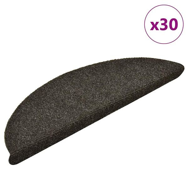 vidaXL Stufenmatten Selbstklebend 30 Stk. Anthrazit 56x17x3 cm, 3365687