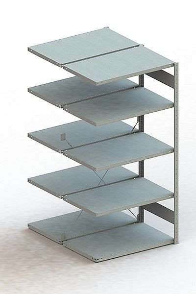Meta S3 Steckregal CLIP 100 DAR 2000x1000x600 mm, verzinkt, Bodenanzahl: 10, 200180322