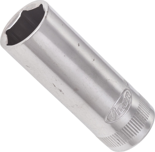 VIGOR Steckschlüsseleinsatz, lang, Vierkant hohl 6,3 mm (1/4 Zoll), Außen-Sechskant Profil, 13 mm, V2701N