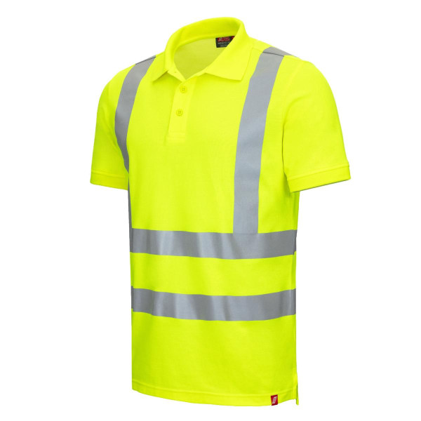 NITRAS MOTION TEX VIZ, Warnschutz-Poloshirt, Kurzarm, Größe: L, Farbe: neongelb, VE: 20 Stück, 7013-4000-L