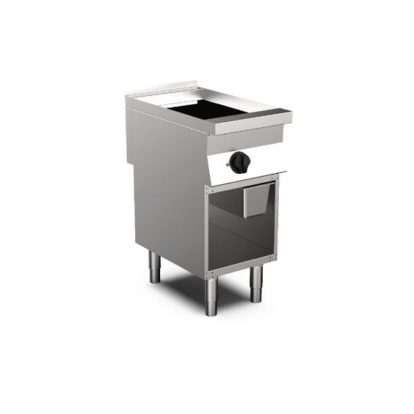 Mareno MO-700 Elektrische Grillplatte 40cm, glatte Edelstahl-Backfläche, 170.437