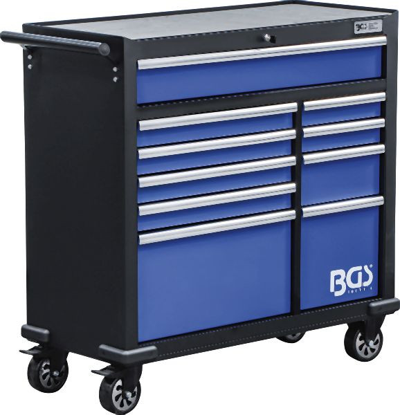 BGS Werkstattwagen XXL, 10 Schubladen, leer, 4206, 4026947042060