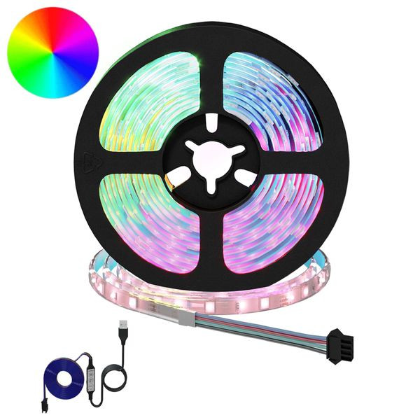 vidaXL LED Streifen 12-teilig Schwarz und Transparent 3000 mm, 3429089